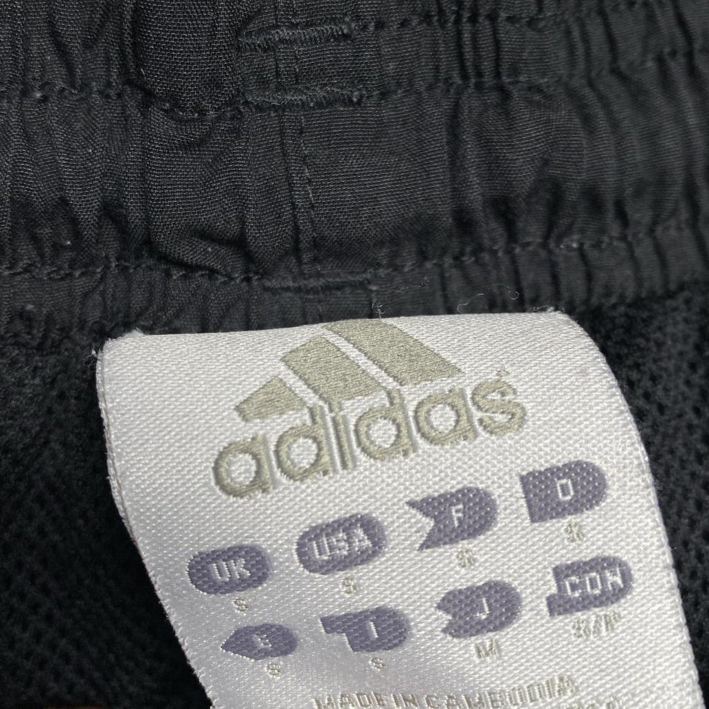 Adidas Black and Grey Shell Trackpant Baggy Bottoms (S)