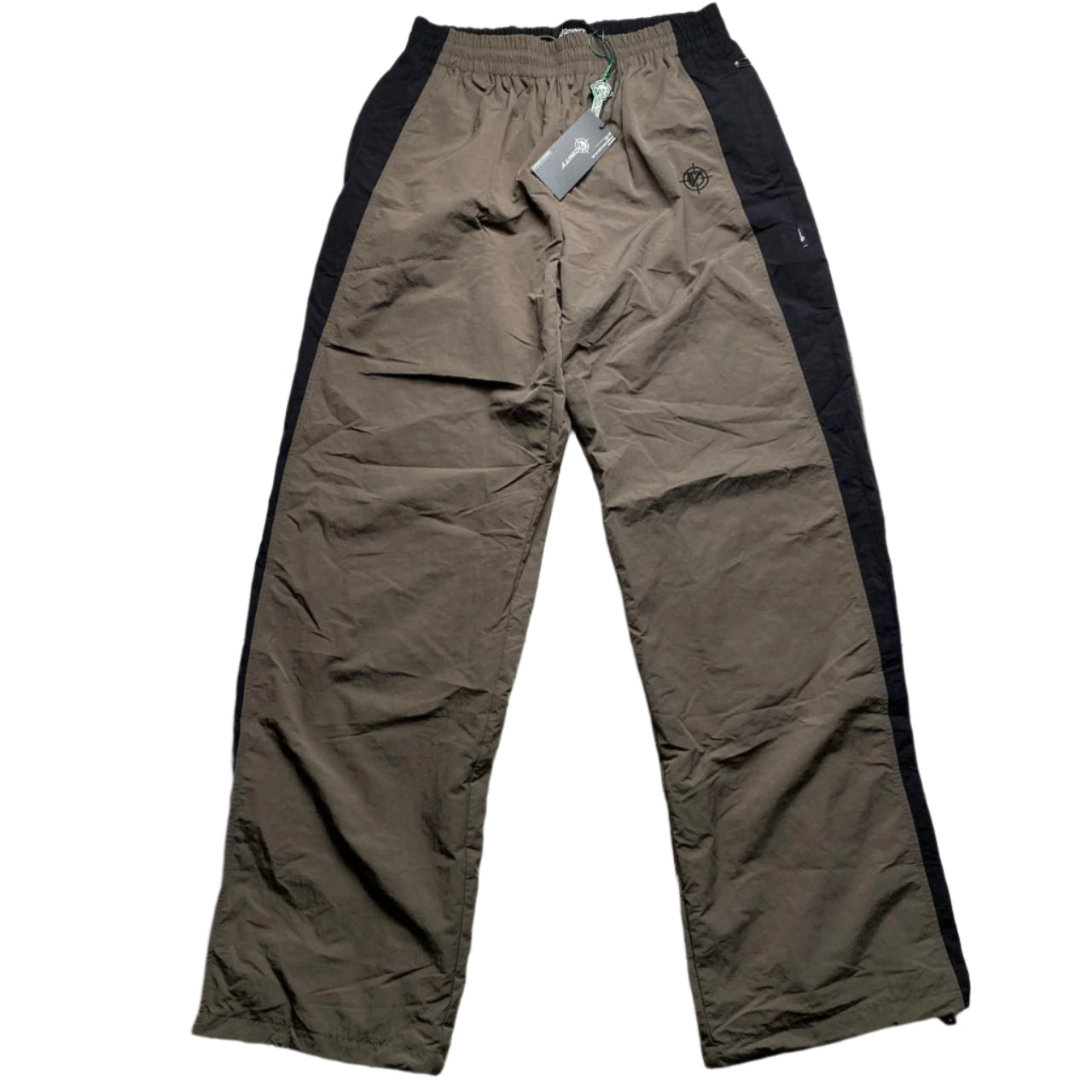 Vicinity Brown and Black Nylon Shell Full Tracksuit (M/L)