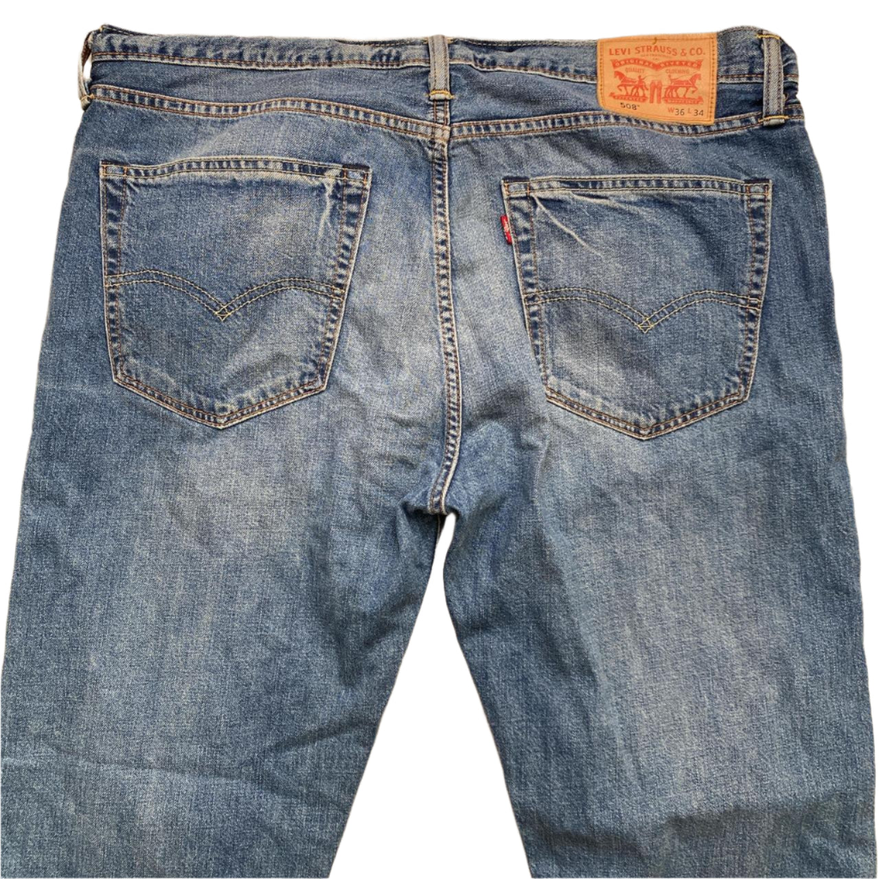 Levis 508 Light Blue Straight Fit Jeans (36W)