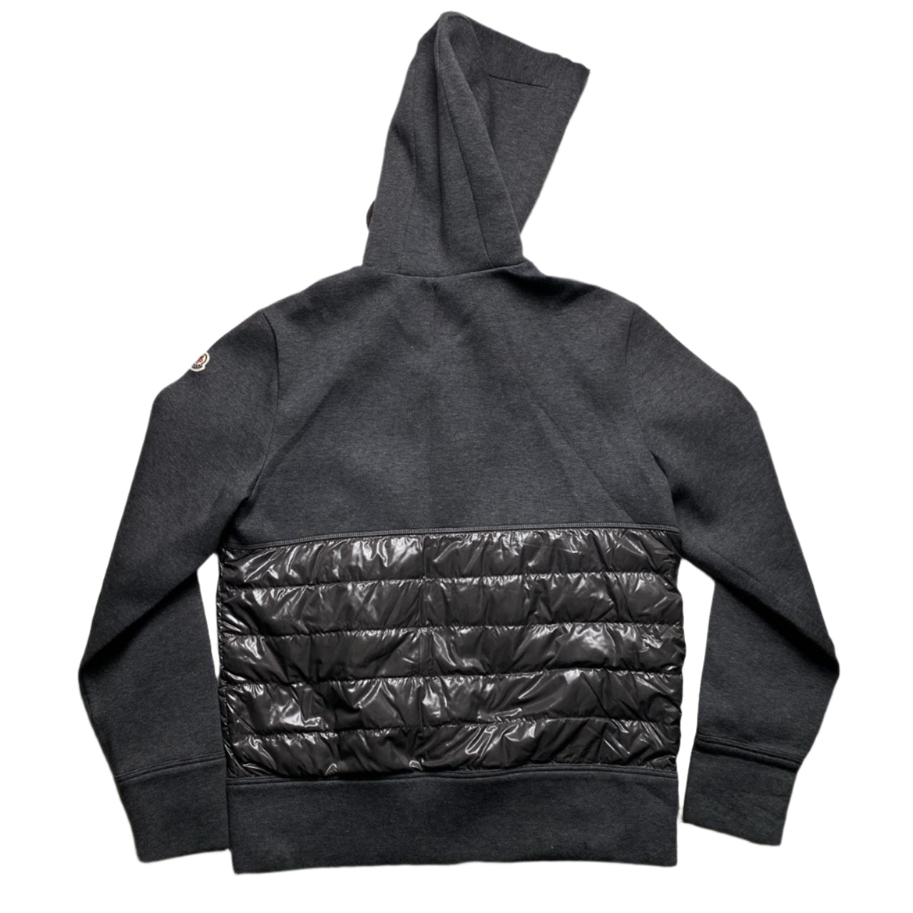 Moncler Grey Hoodie Puffer Jacket (M)