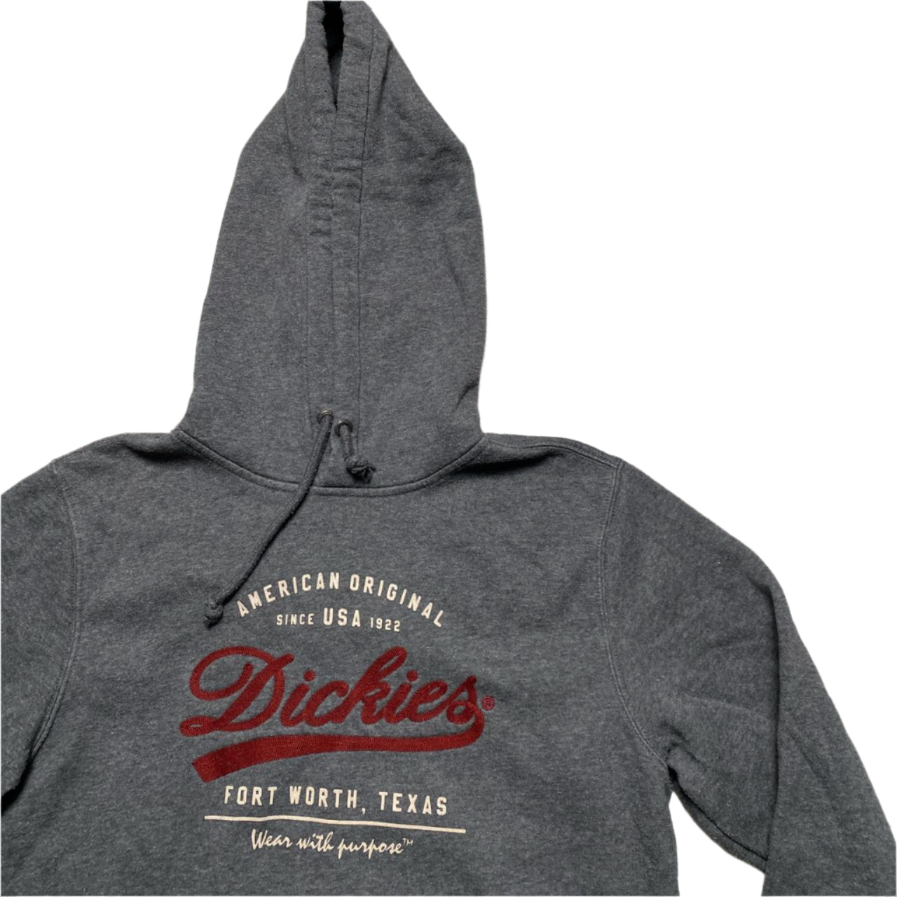 Dickies Grey and Red Hoodie (M)