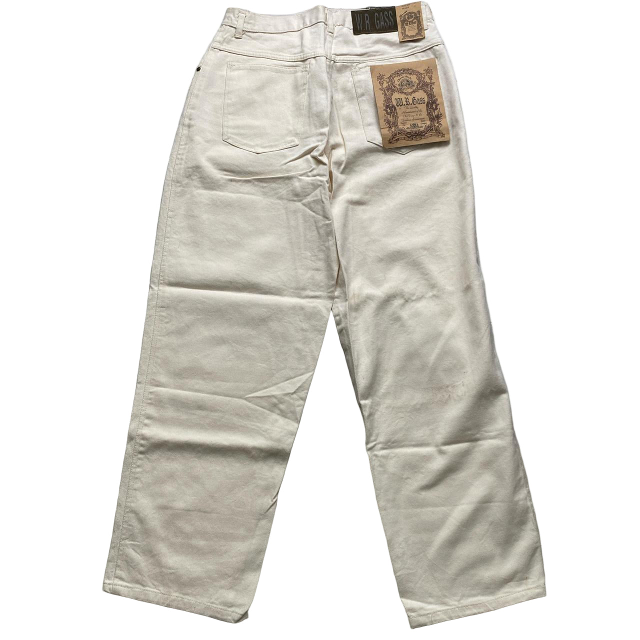 W R Gass Vintage 90’s Cream Baggy Jeans (33W)