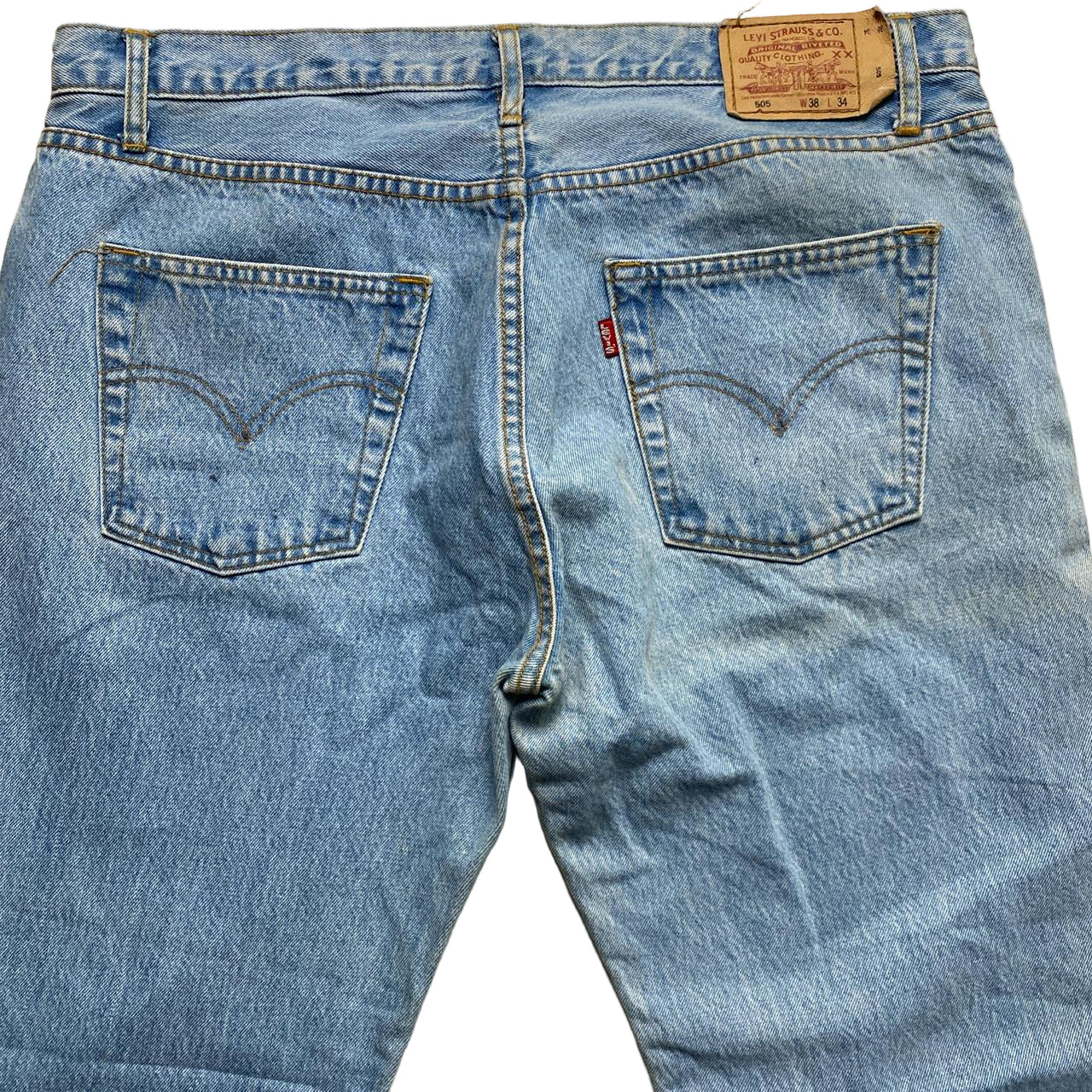 Levis 505 Baggy Light Blue Jeans (38W)
