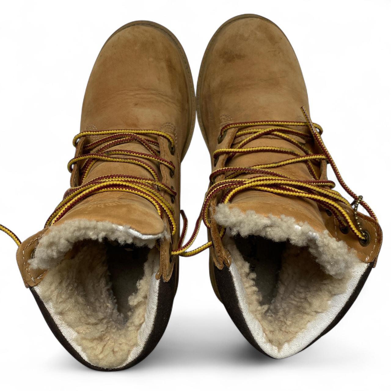 Timberland Sherpa Lined Nubuck Wheat Brown Boots (UK 3.5)