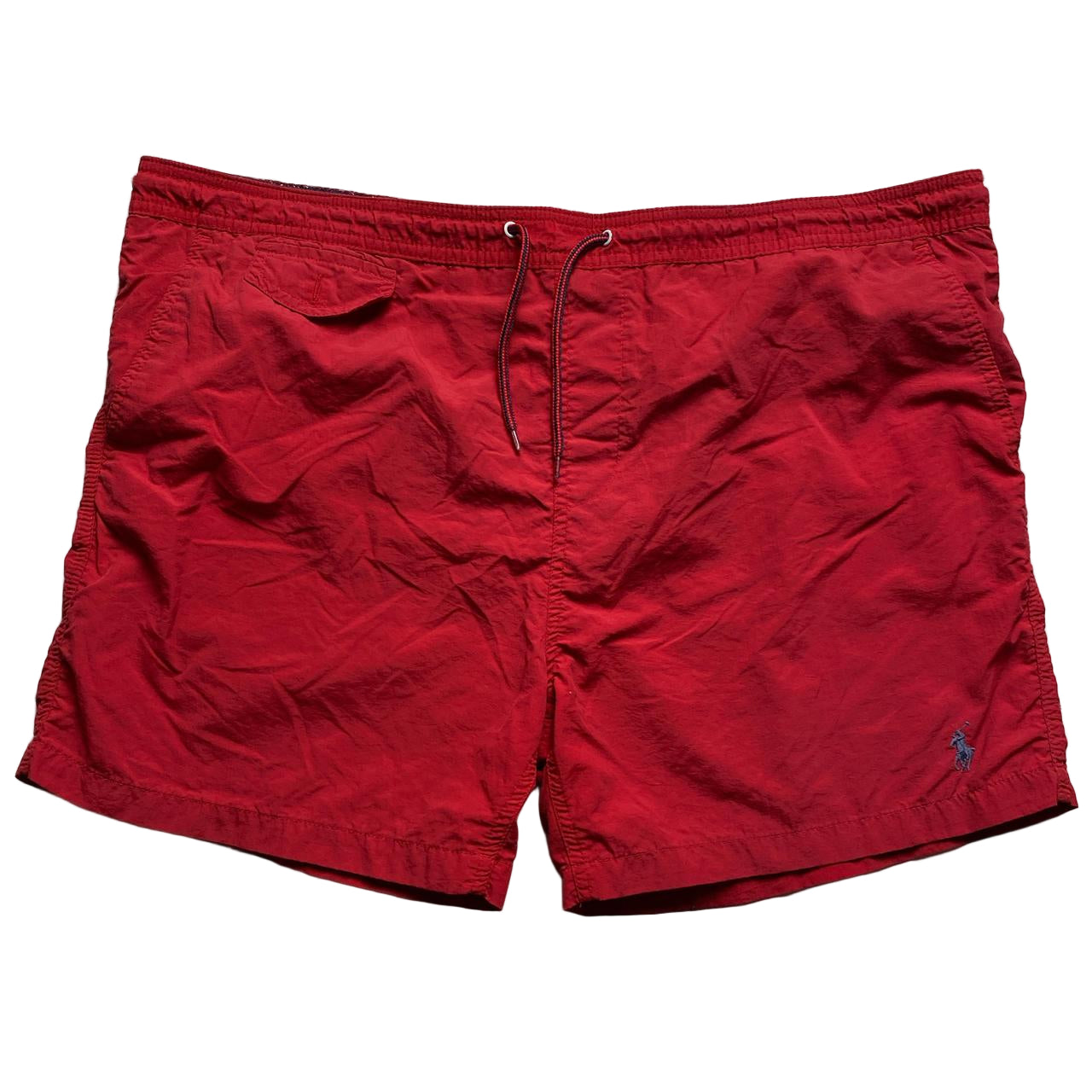 Polo Ralph Lauren Red and Blue Pony Swim Shorts (2XL)
