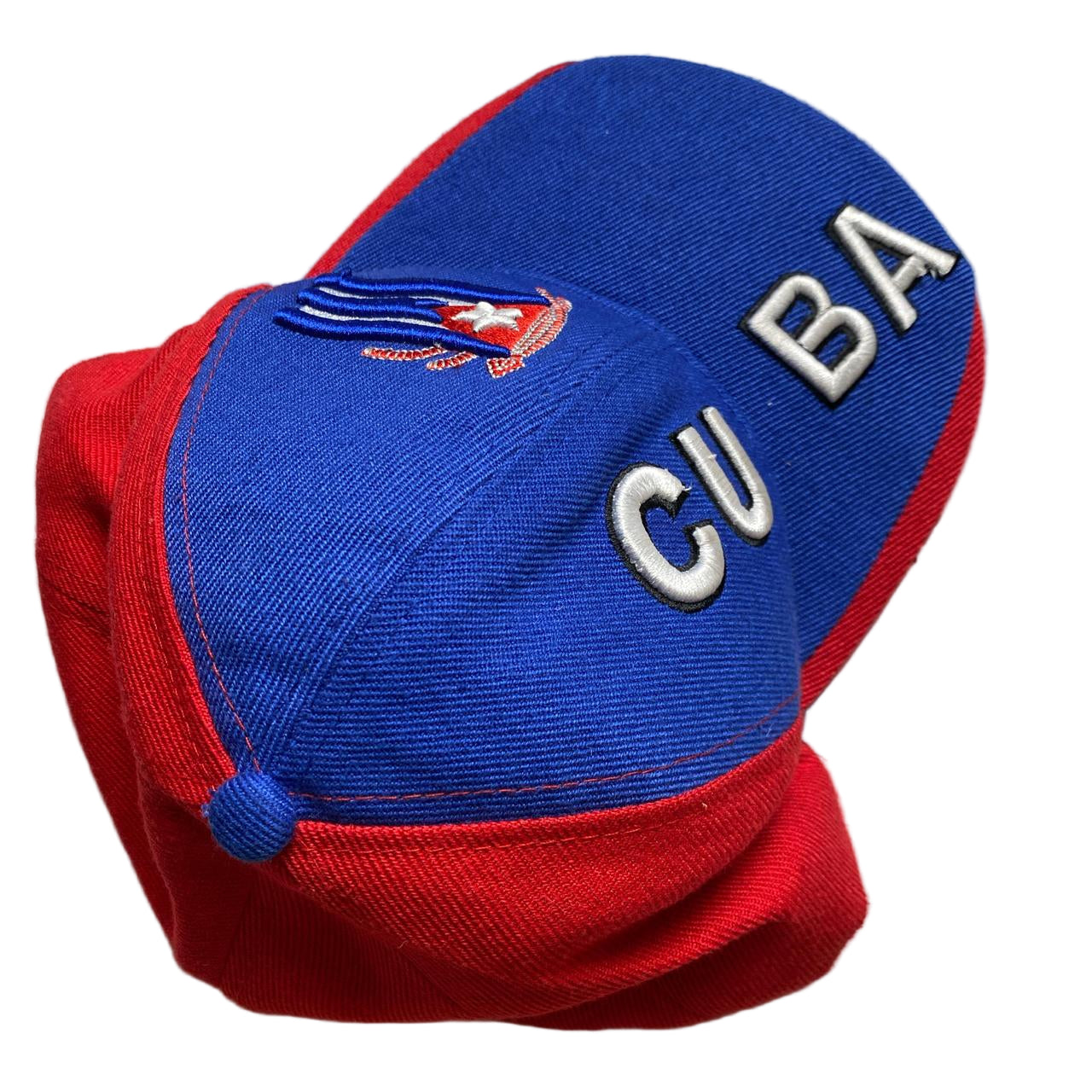 Cuba Vintage Blue Red and White Cap
