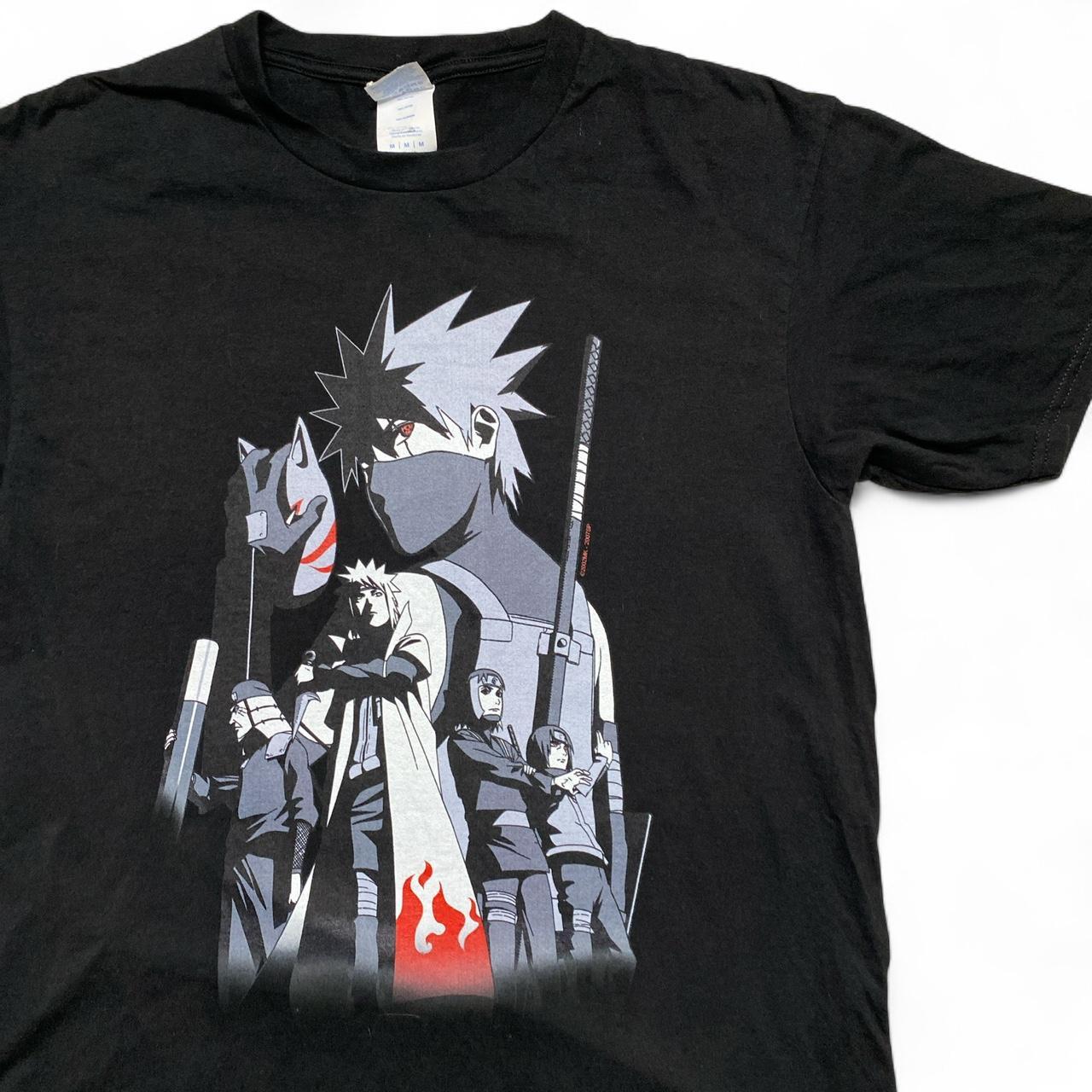Naruto Kakashi Hatake Black and Red T Shirt (M)