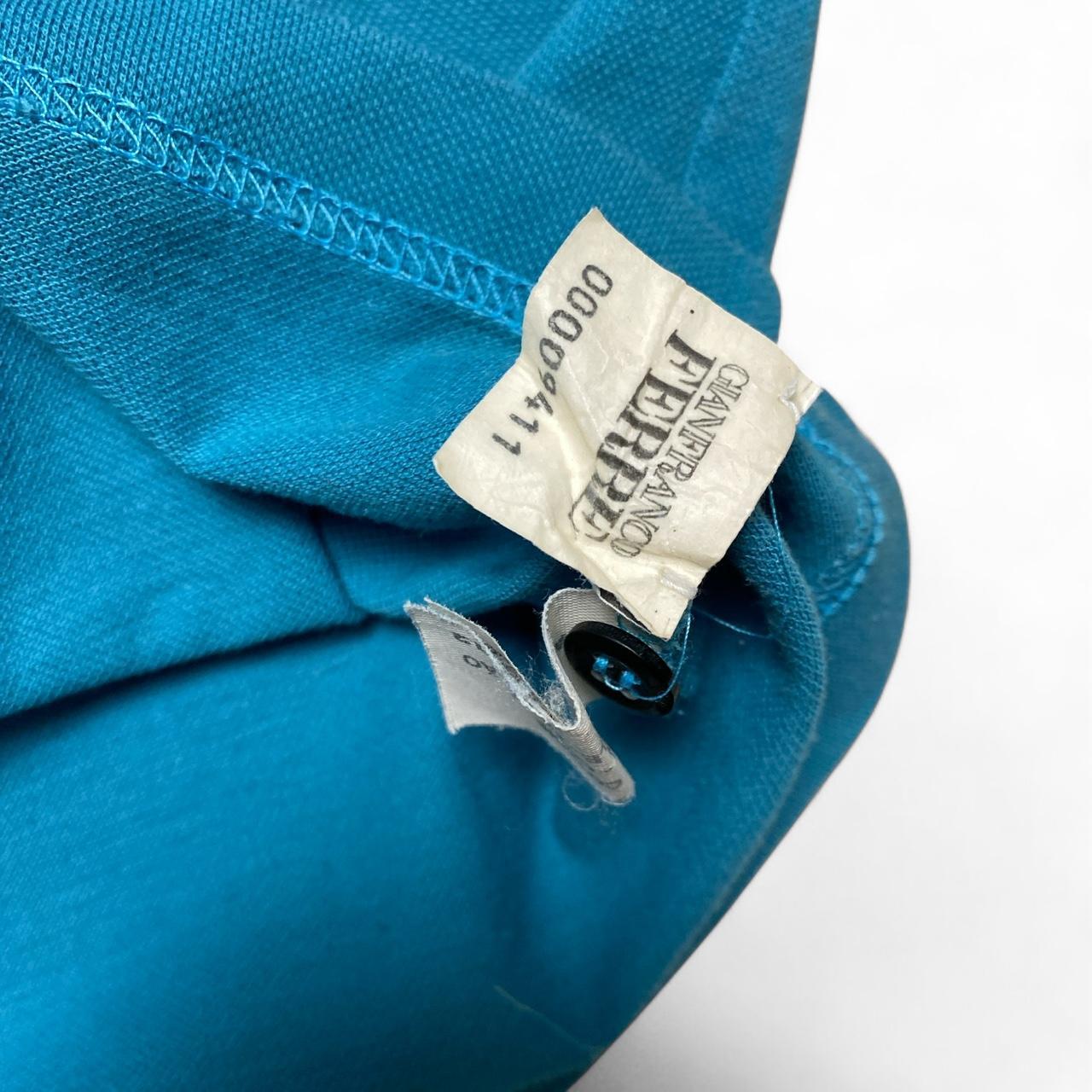 Gianfranco Ferre Vintage Blue Short Sleeve Polo Shirt (L)