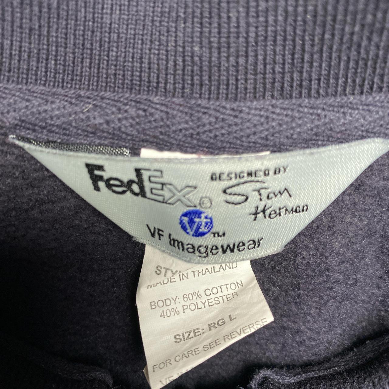FedEx Black and Purple Quarter Zip Jumper (L)