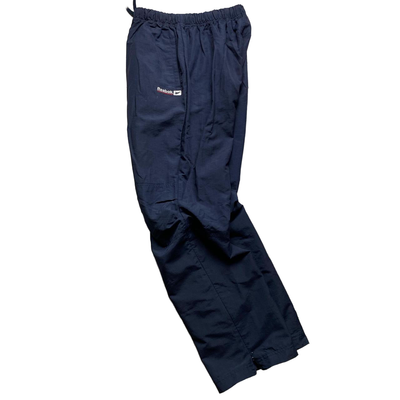 Reebok Navy Baggy Shell Trackpant Bottoms (UK 12)