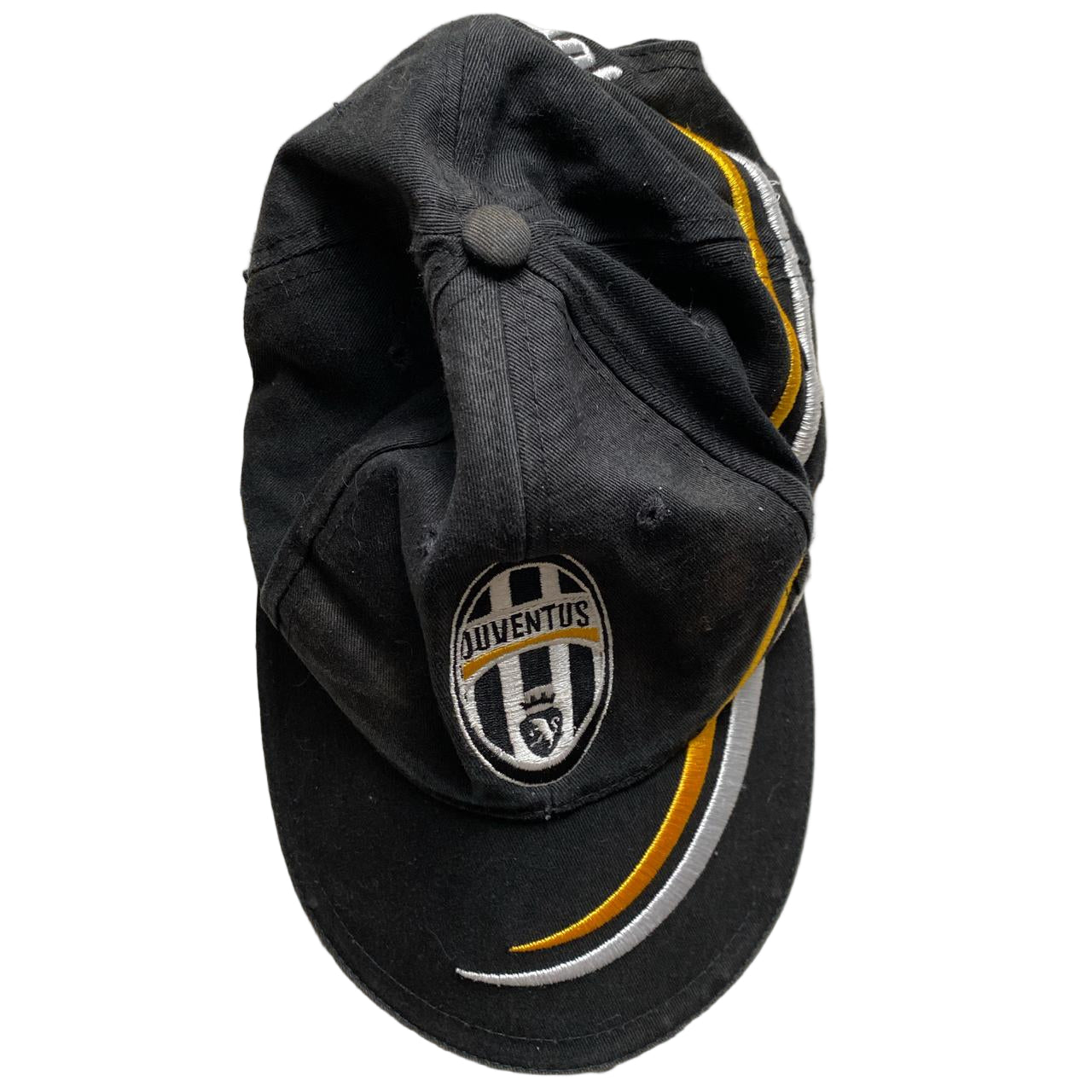 Juventus Black Yellow and White Cap