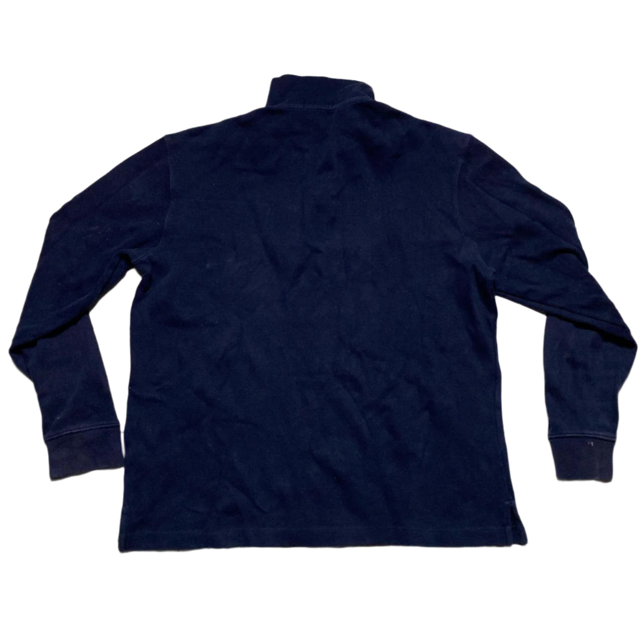Polo Ralph Lauren Navy and Red Pony Quarter Zip Jumper (M)