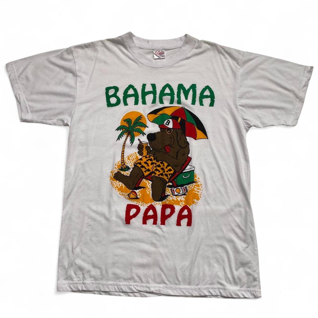 Bahama Papa Dog Vintage White T Shirt (M)