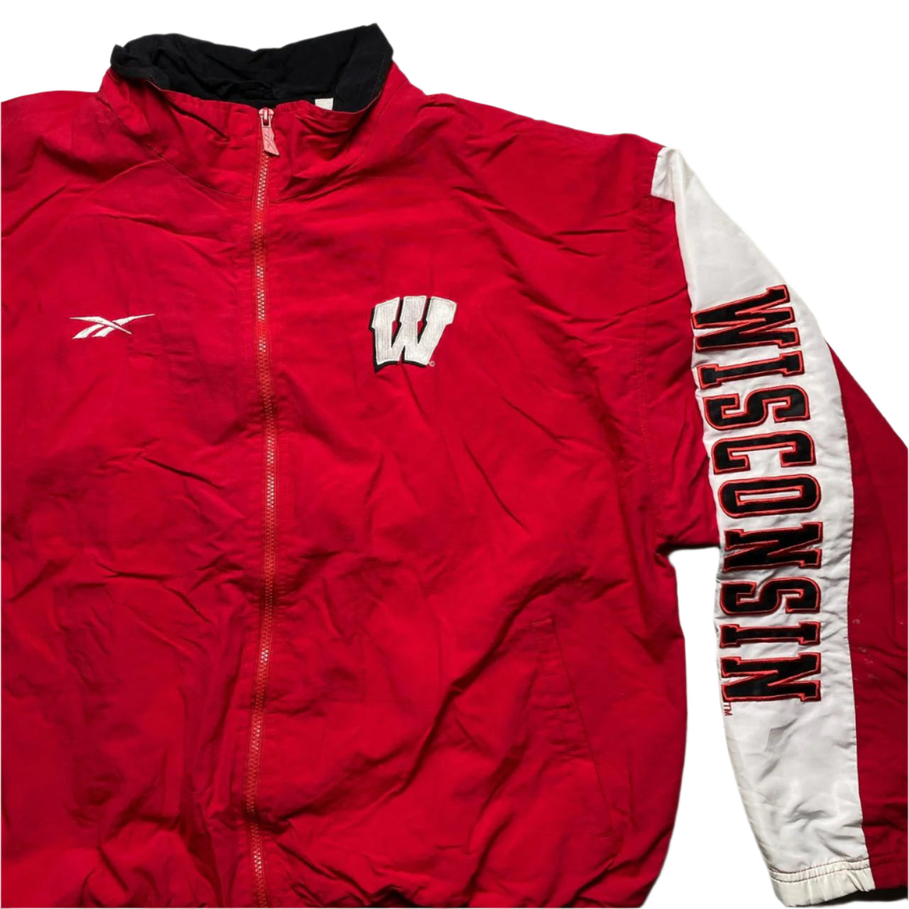 Reebok Wisconsin Badgers Reebok Vintage Shell Tracksuit Jacket (XL)