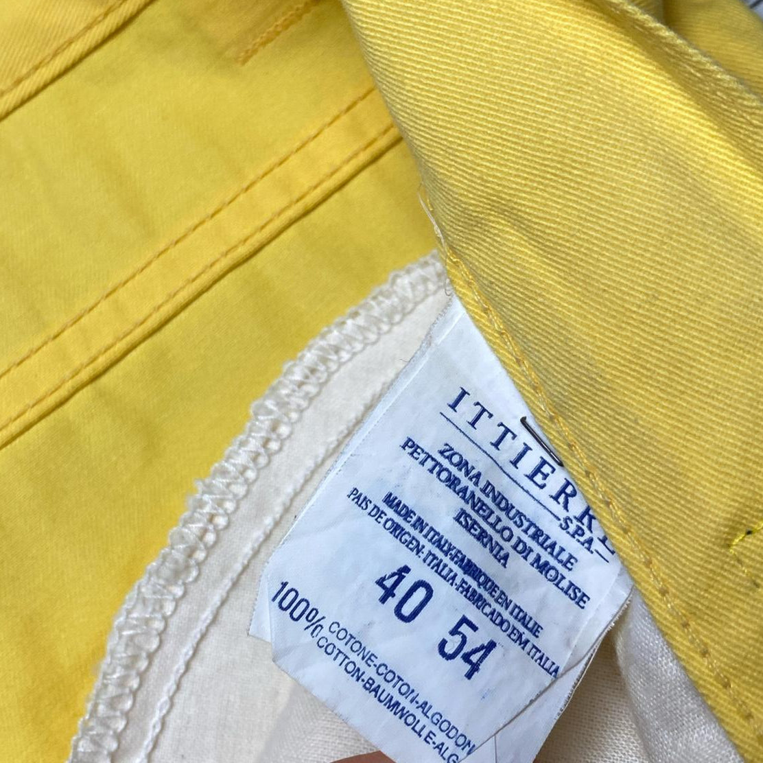 Versace Jeans Couture Yellow Vintage Baggy Jeans Trousers (40W)
