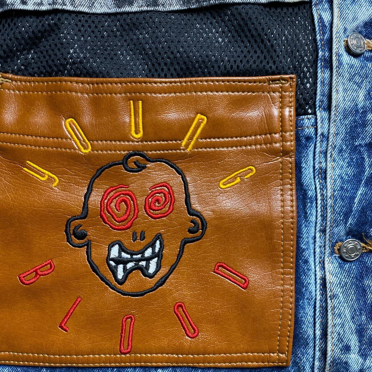 Young Blood Vintage 90’s Denim Embroidery Jacket (L)