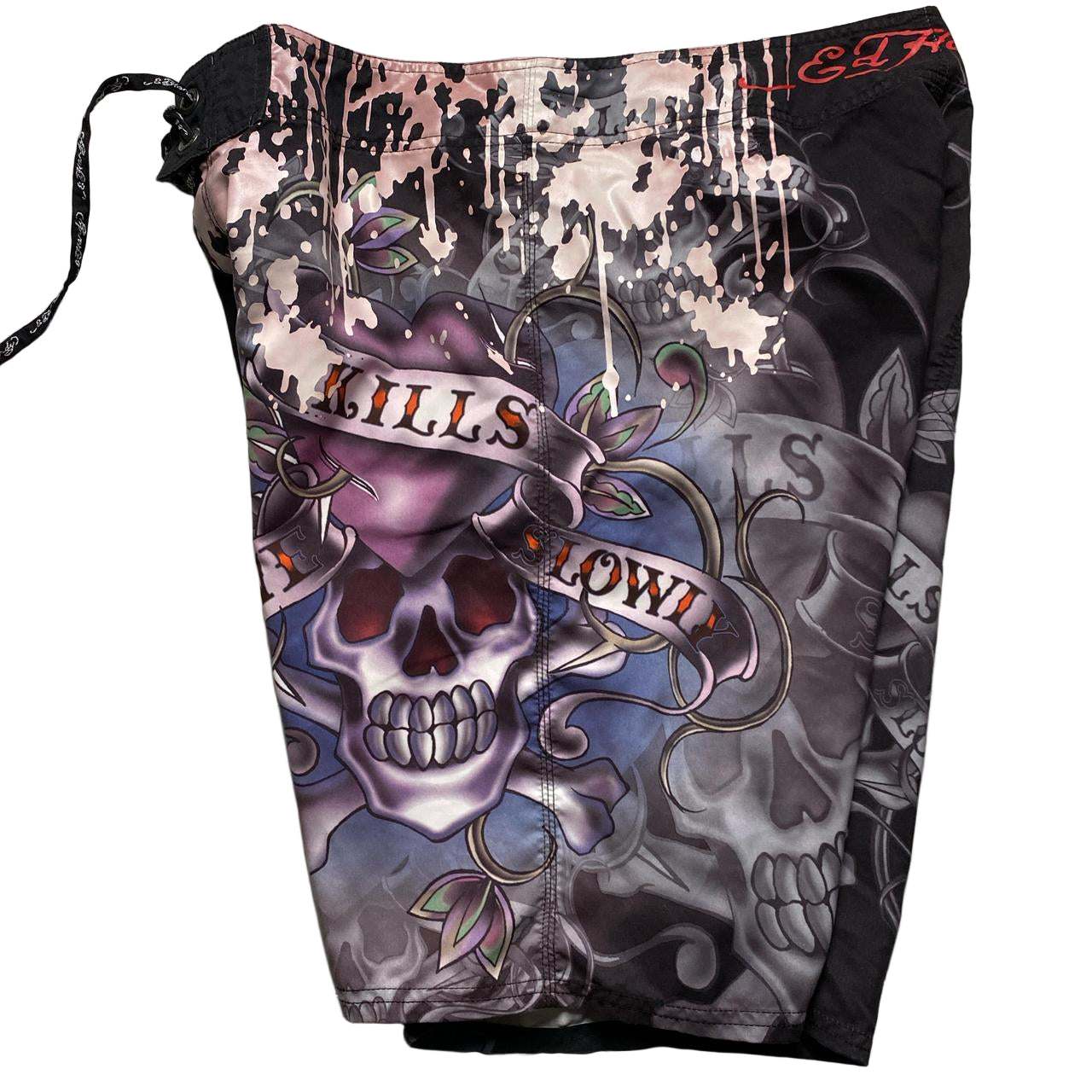 Ed Hardy Hearts and Skulls Shorts (38W)