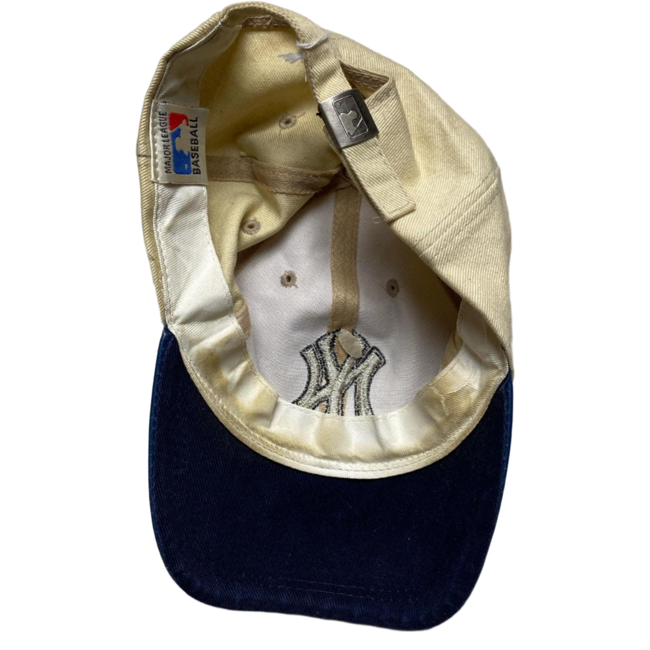 New York Yankees MLB Vintage Baseball Cap Cream and Navy