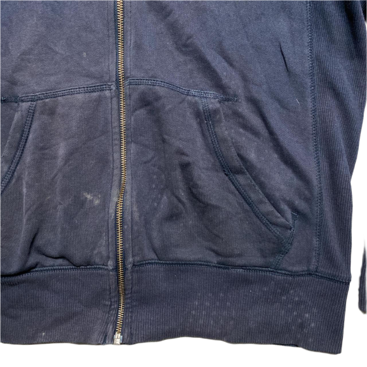 Nike Swoosh Athletic Department Navy and White Hoodie (S)
