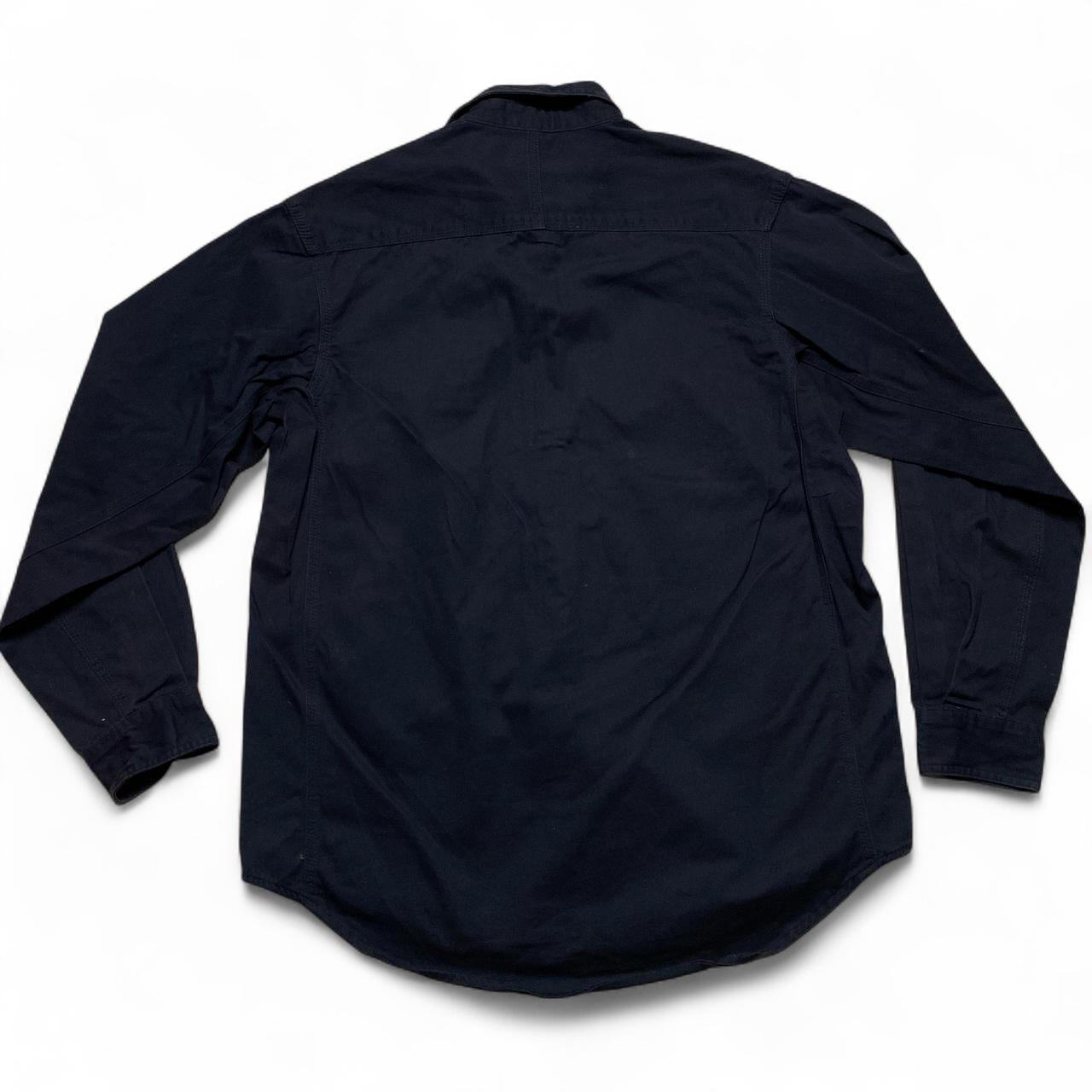 Russel Wrangler Workwear Navy Long Sleece Shirt