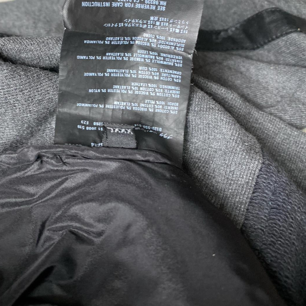 Prada Vintage Grey and Black Zip Jumper (3XL)