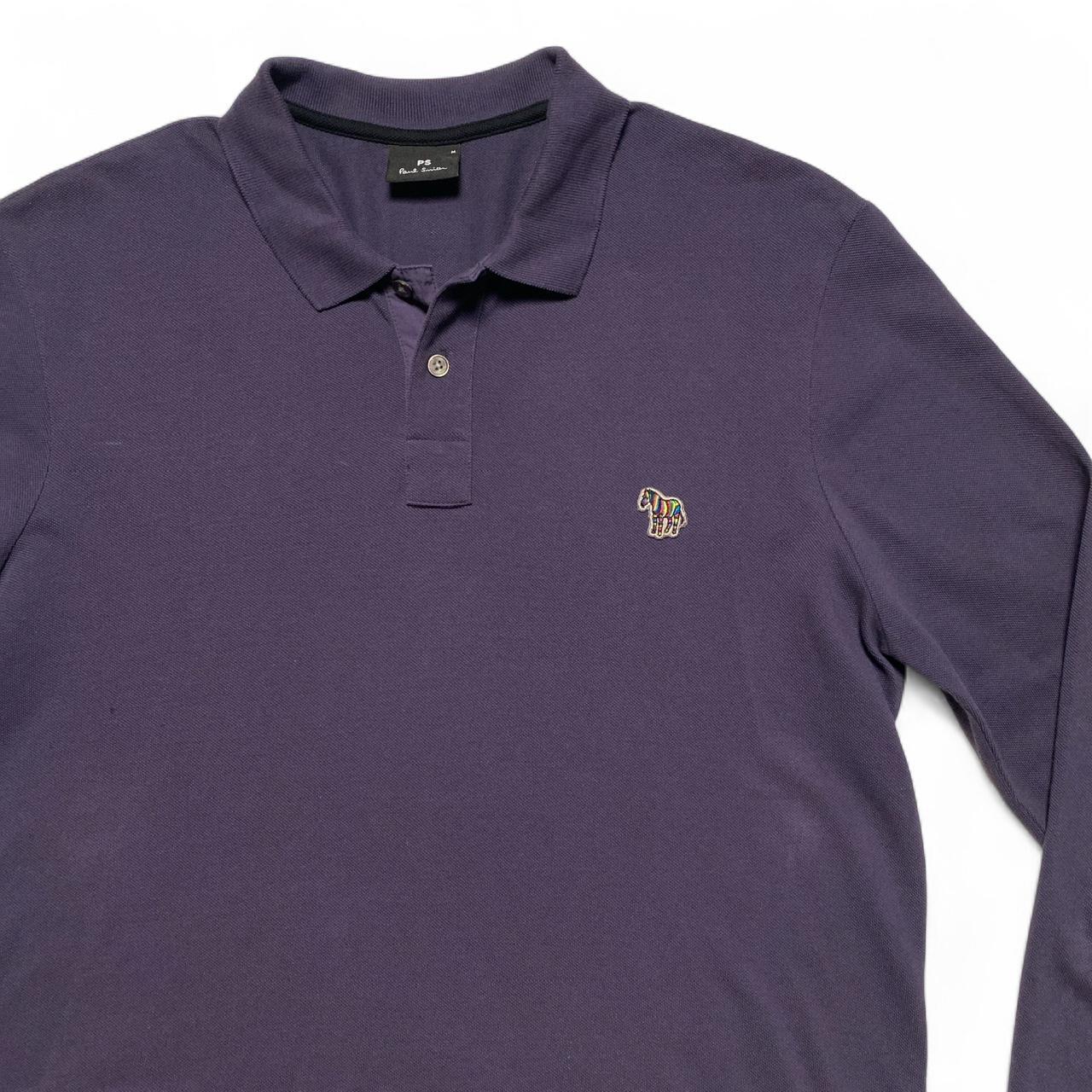 Paul Smith Navy Long Sleeve Polo Shirt (M)