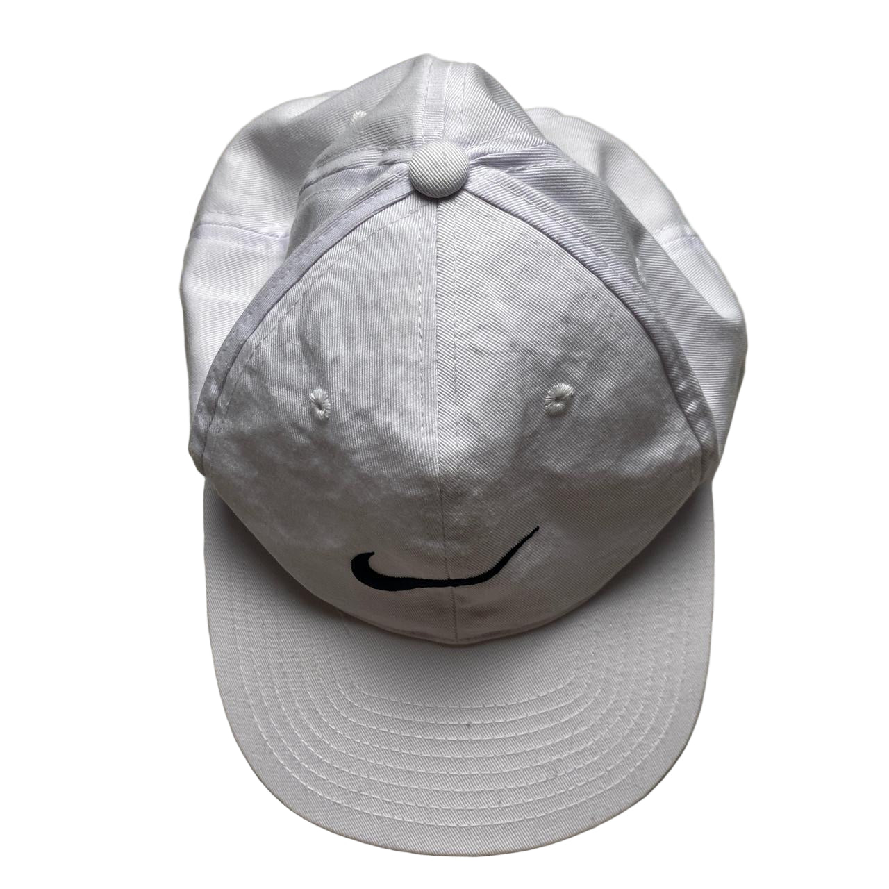 Nike White and Navy Swoosh Vintage 90’s Cap