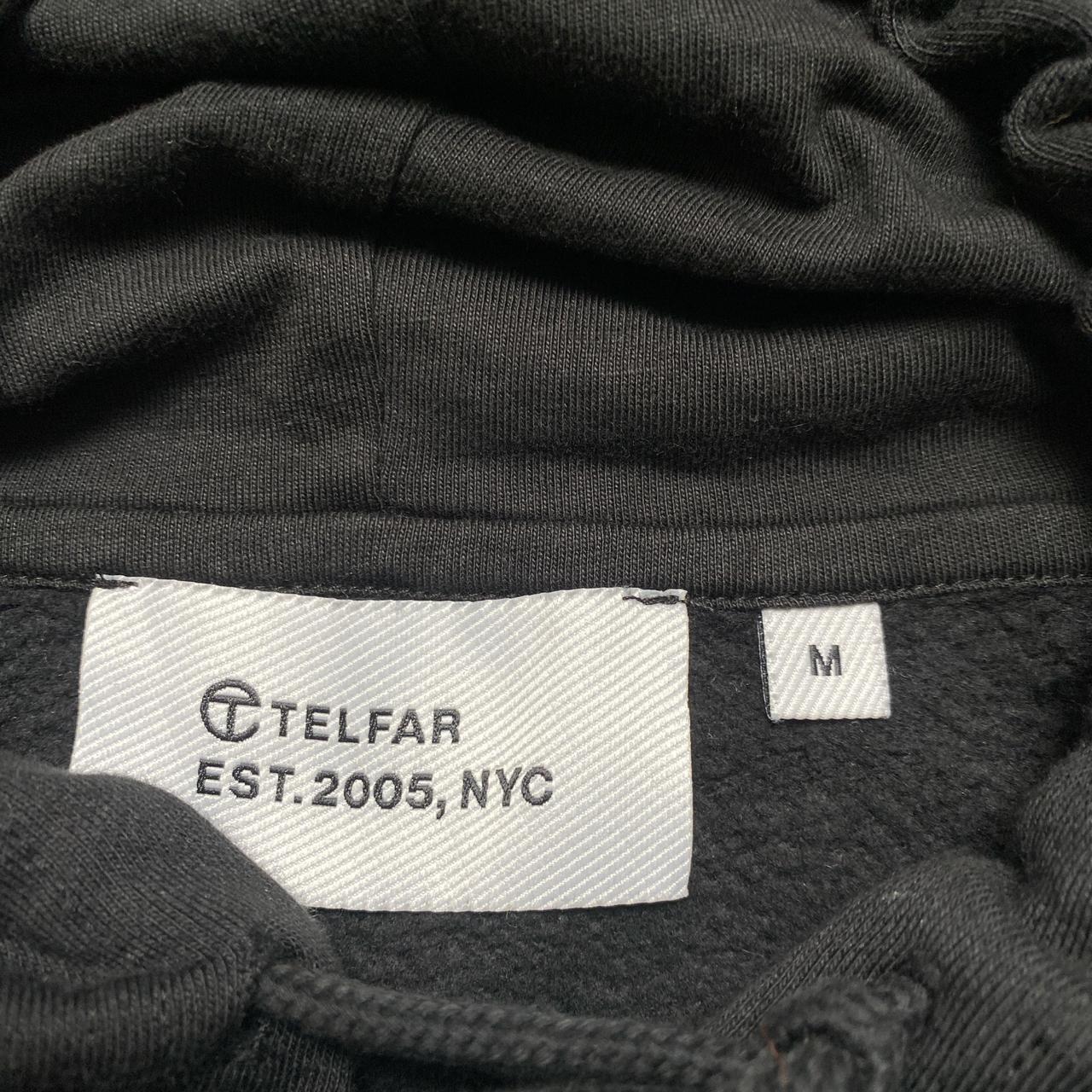 Telfar Black Cropped Hoodie (M)