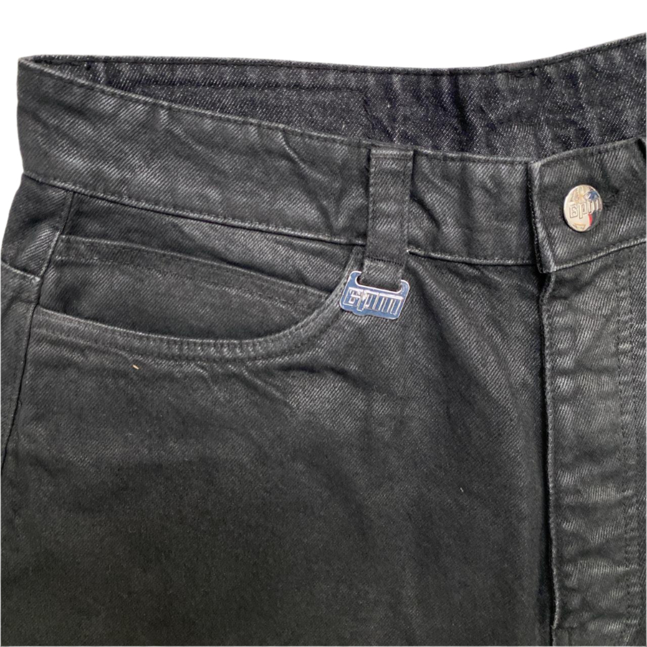 6PM SixPM Season Black Shiny Denim Jorts Jean Shorts (W 32)