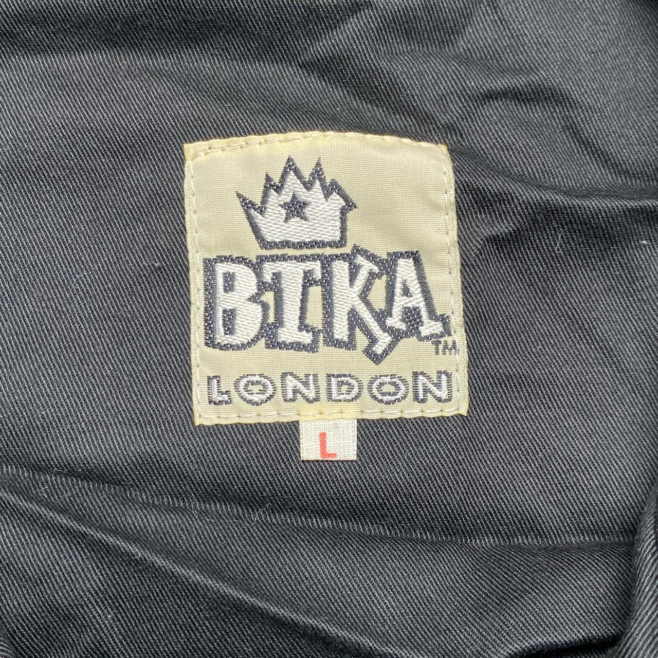 BTKA London Black and Brown Bomber Jacket (L)