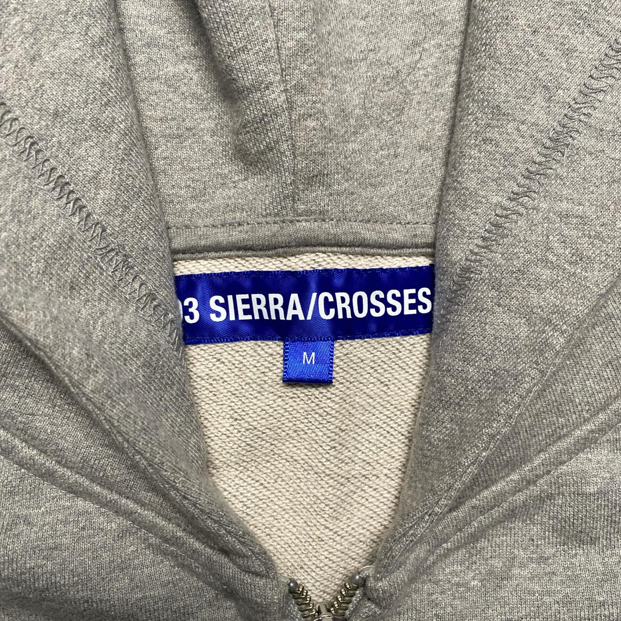 93 Sierra Crosses No Drugs Grey and Blue Hoodie (M)