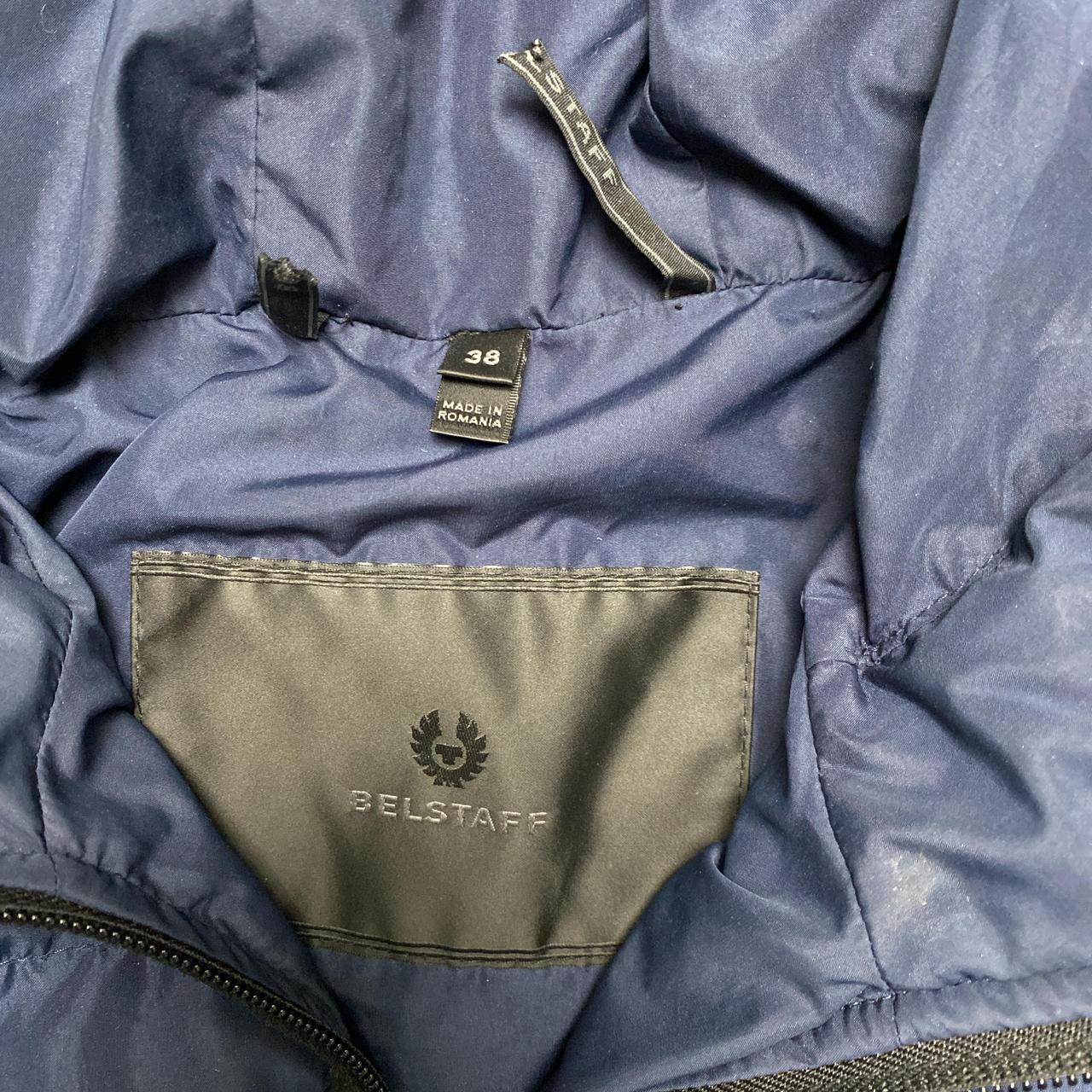 Belstaff Navy Long Womens Parka Puffer Coat (M)