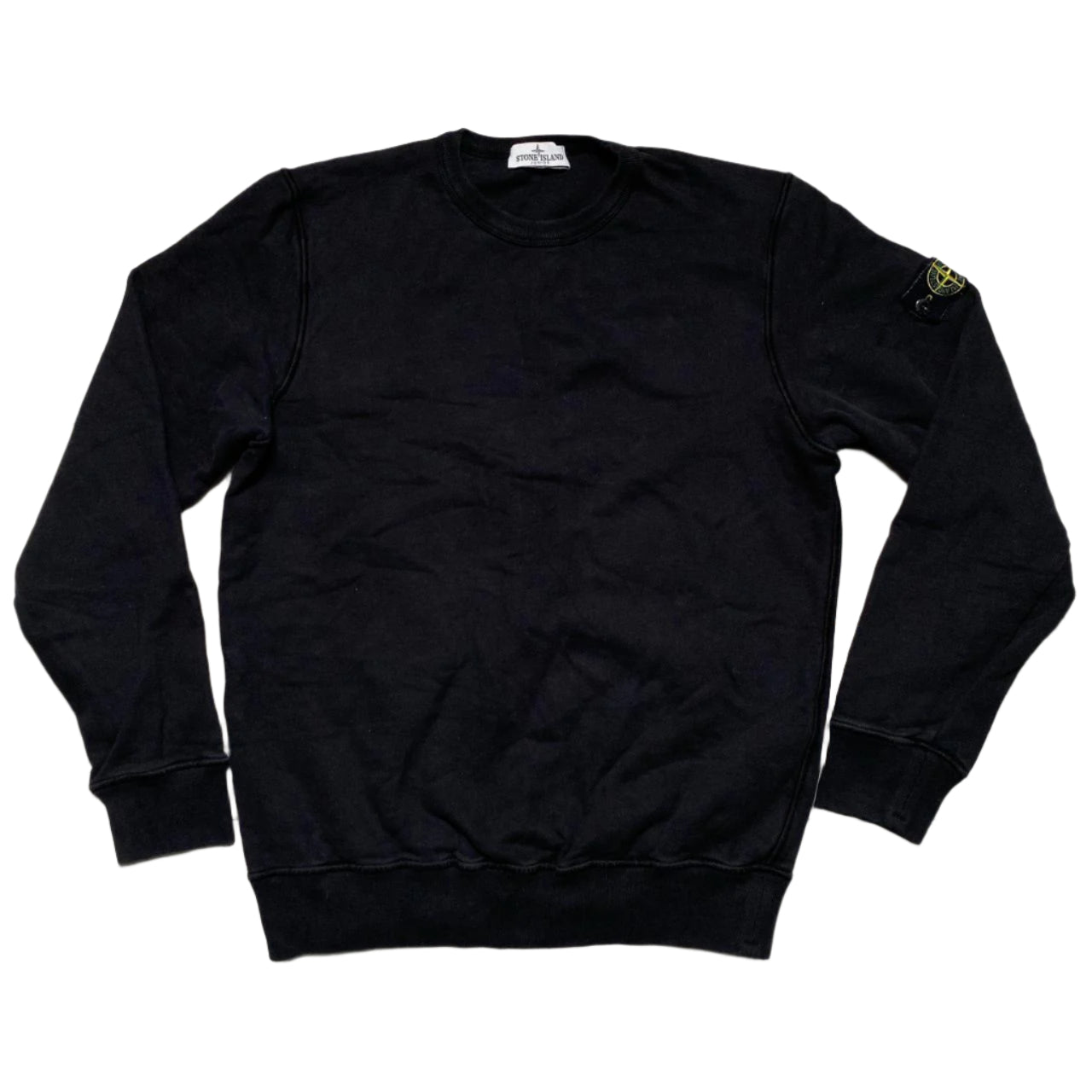 Stone Island Junior Black Crewneck Jumper (S)