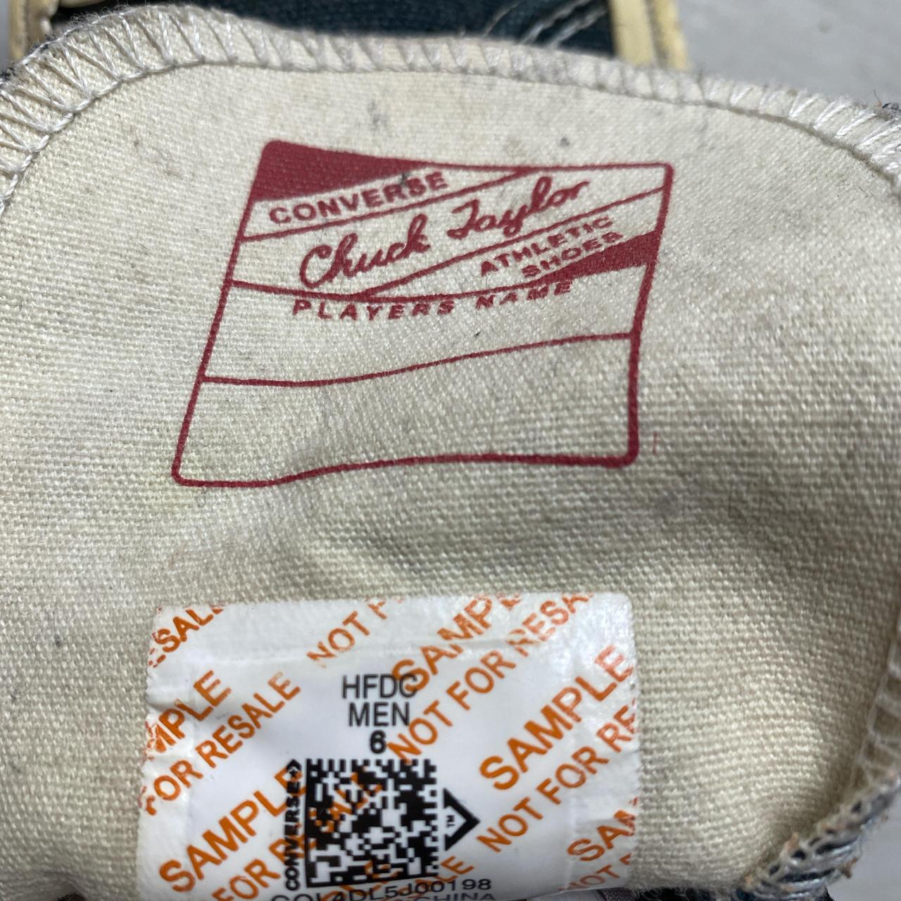 Converse Off White Black and White High Tops (UK 6)