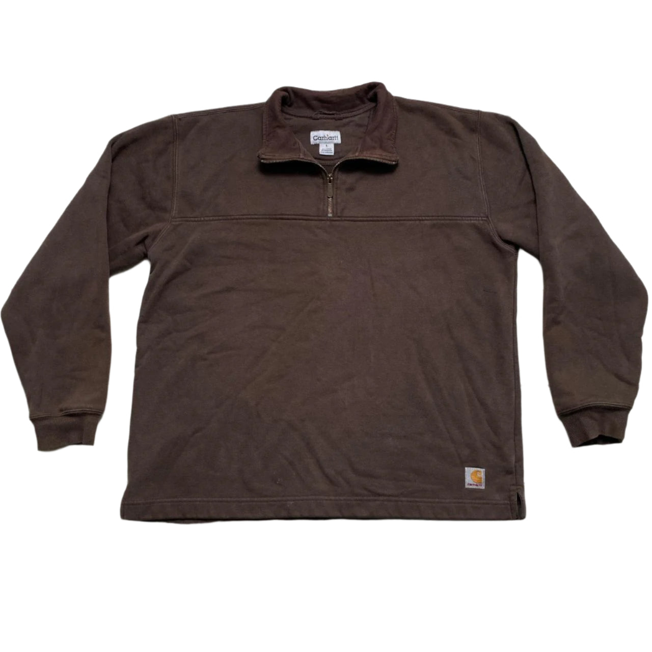 Carhartt 90’s Brown Vintage Quarter Zip Jumper (L)