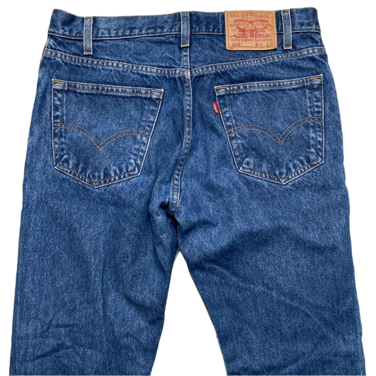 Levis Vintage 505 Navy Baggy Jeans (32W)