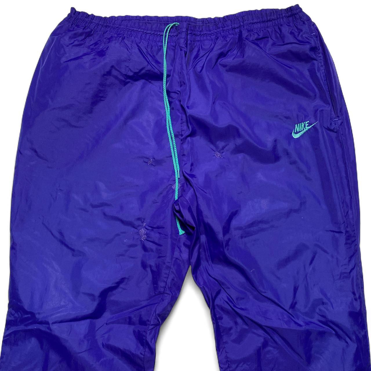 Nike Vintage 90’s Royal Blue Shell Trackpant Bottoms