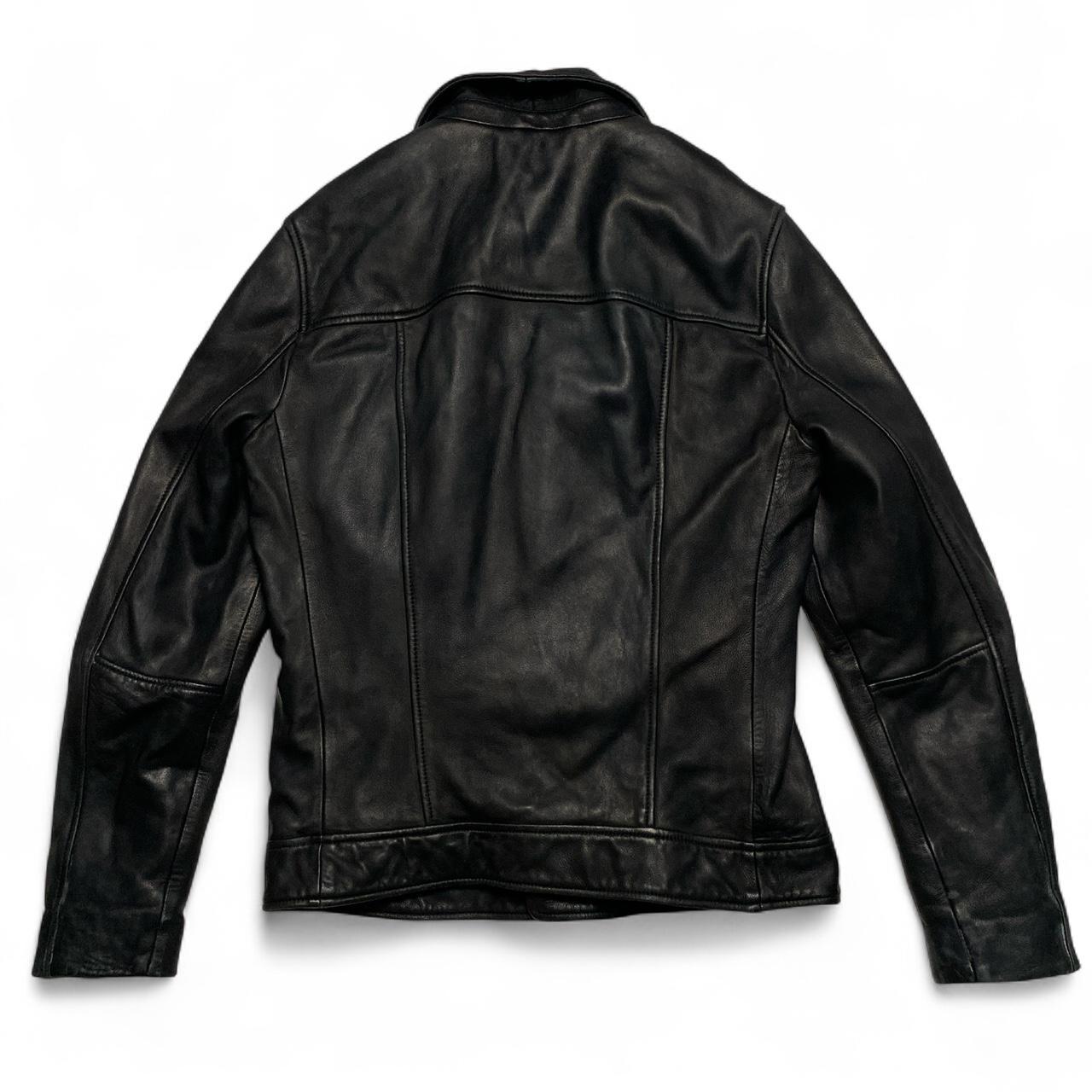 All Saints Black Leather Biker Jacket (S)