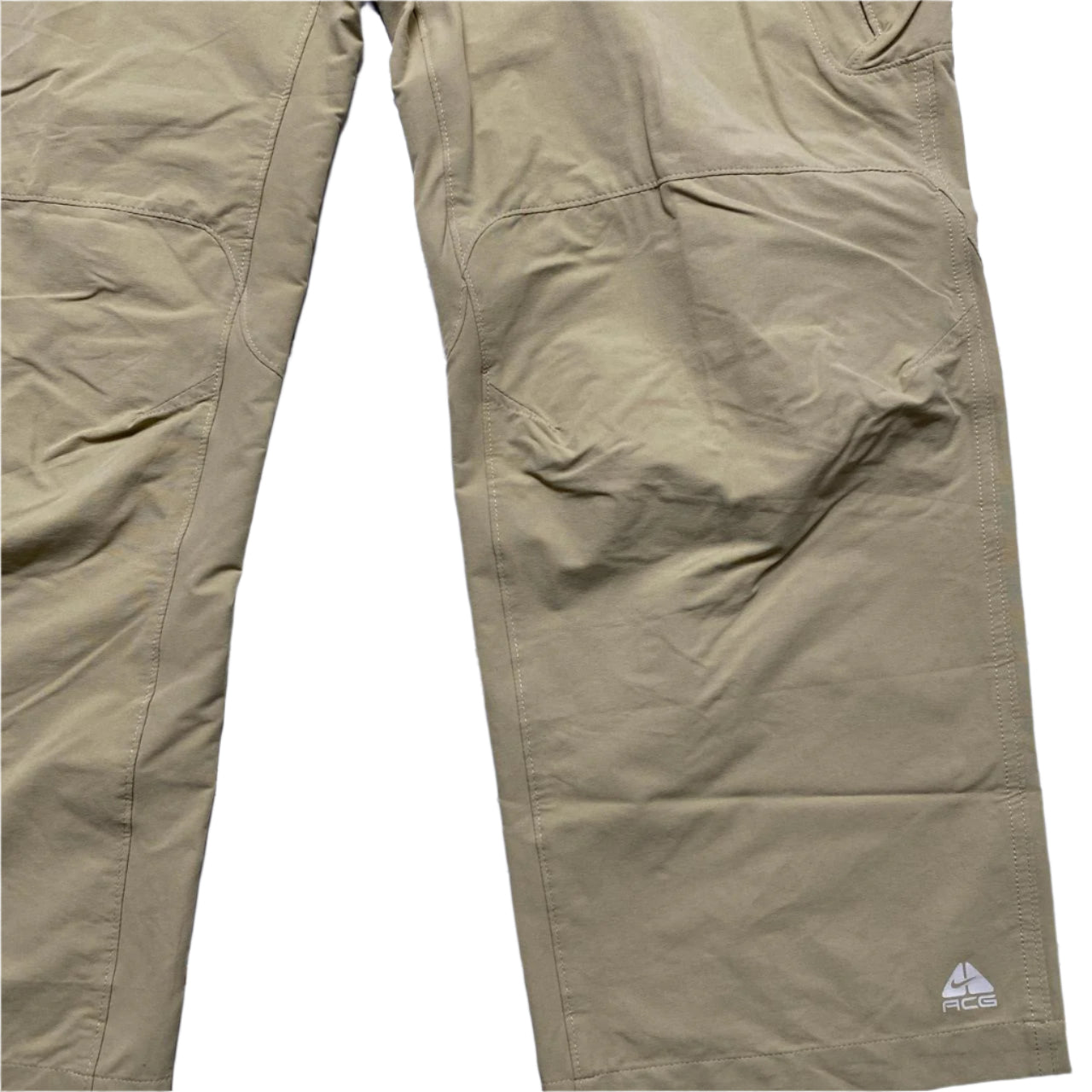 Nike ACG Vintage Y2K Cream Khaki Cargo Trousers (36W)
