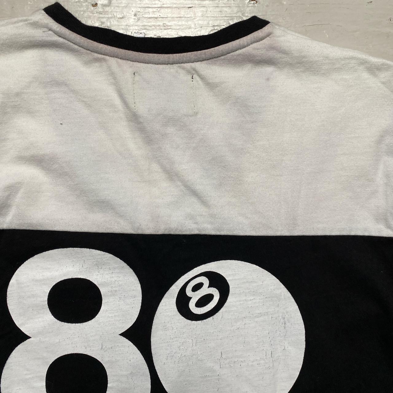 Stussy Womens Long T Shirt Dress Black and White (XS)