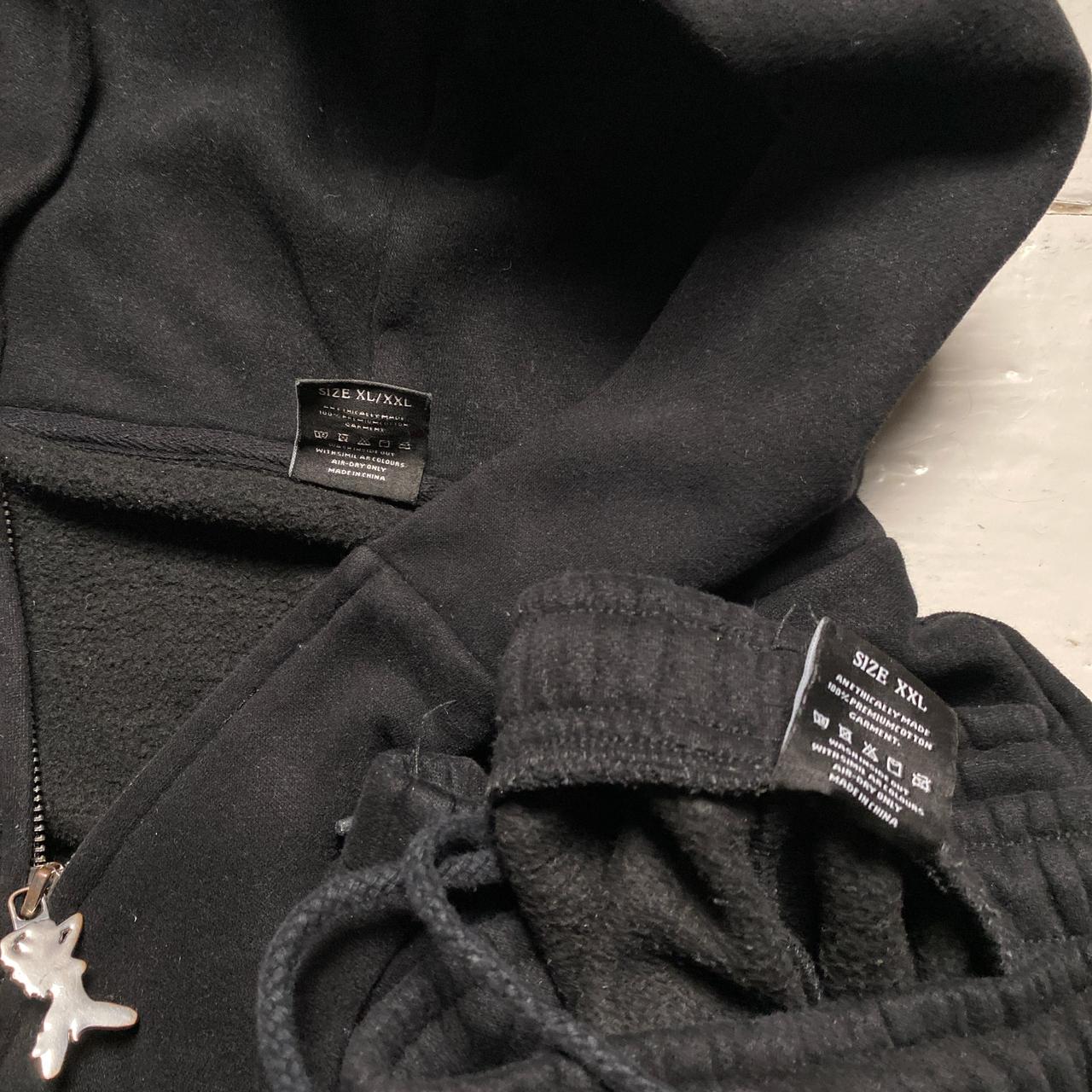 Unrealistic Ideals Named Collective Black and Diamanté Rhinestone Women Full Tracksuit (2XL)