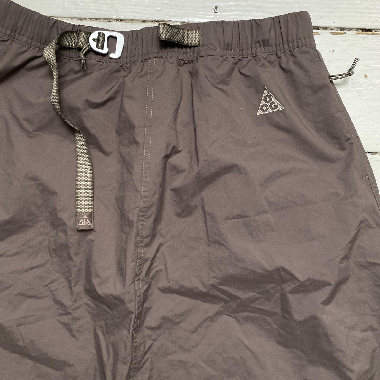 Nike AGG Brown Womens Brown Parachute Long Skirt (M)