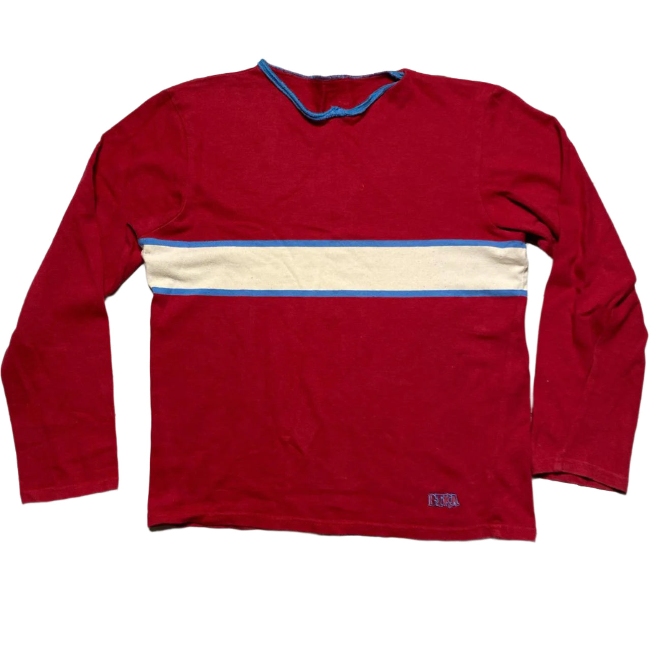 BTKA Born To Kick Arsenal Red Cream and Blue Jumper (M)