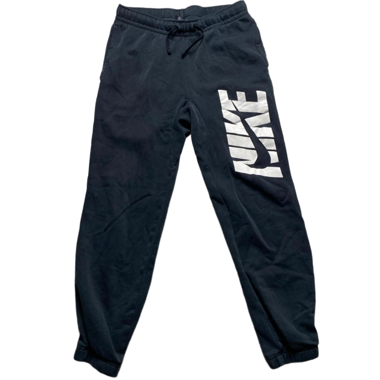 Nike Club Swoosh Black and White Joggers (XS)