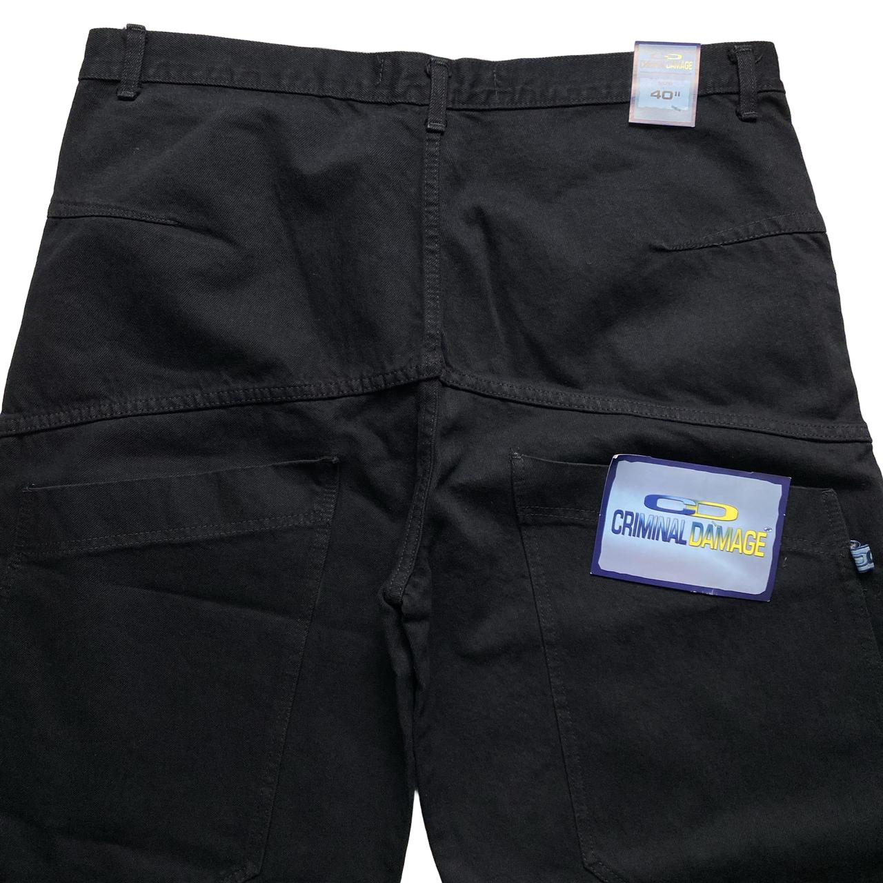 Criminal Damage Vintage Baggy Jort Jean Shorts (40W)