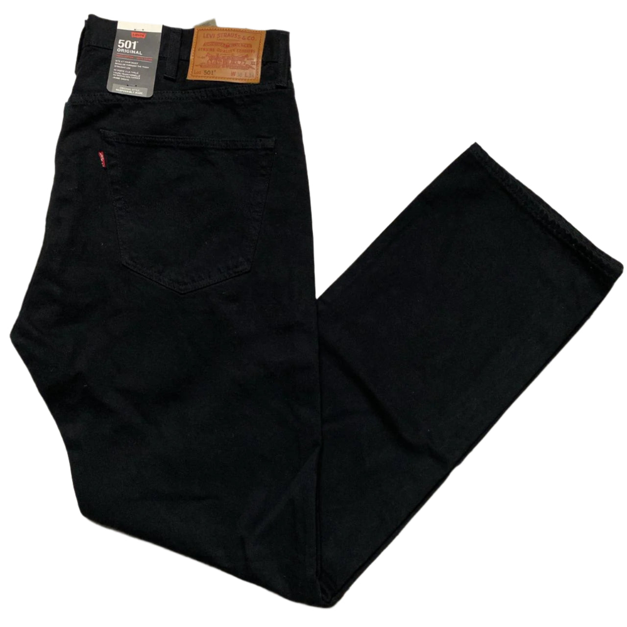 Levis 501 Black Baggy Jeans (W 38)