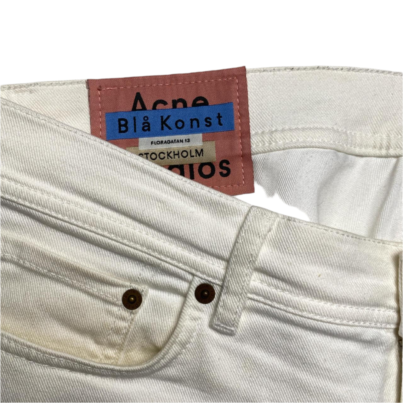 Acne Studios Bla Konst White Jeans (32W)