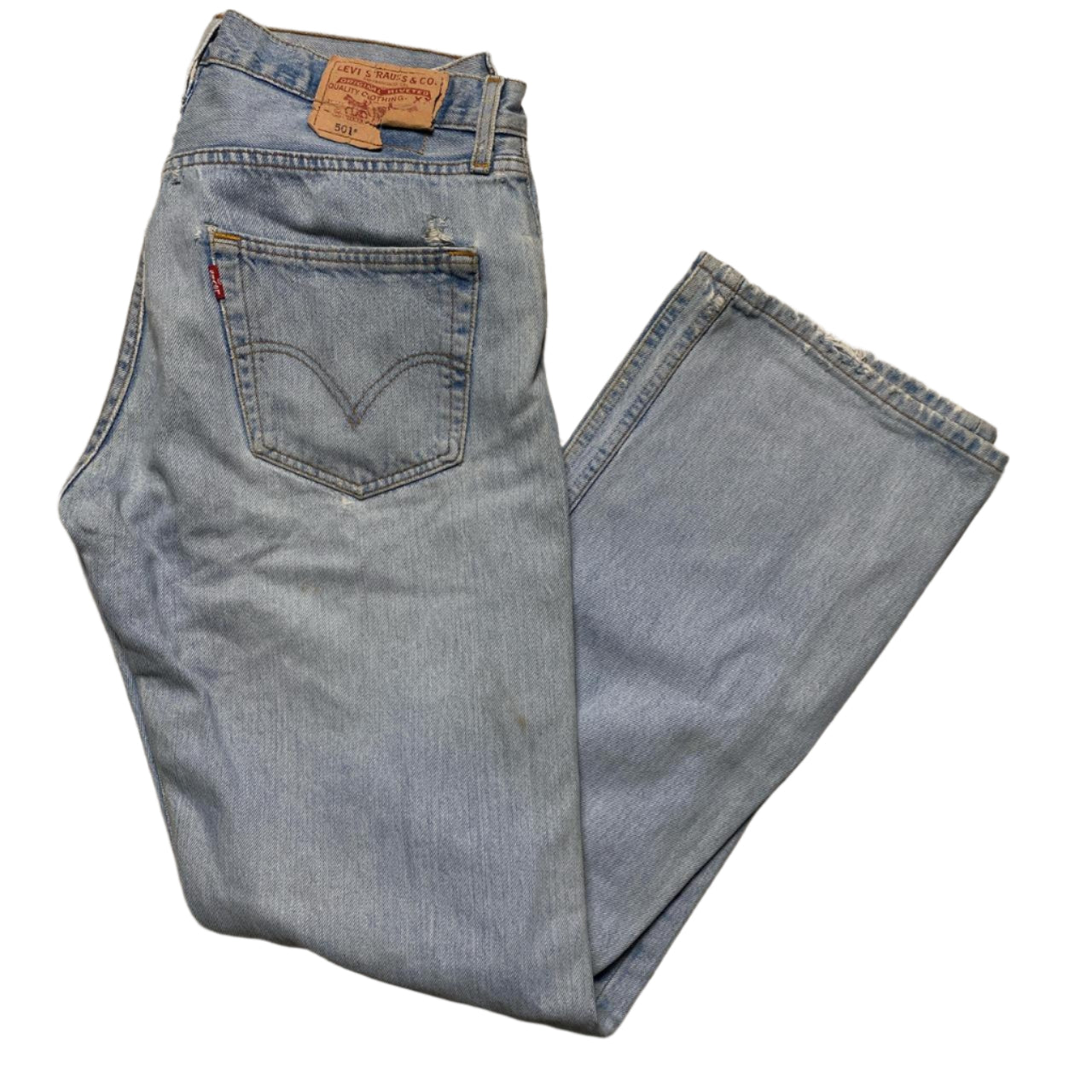 Levis 501 Distressed Vintage Jeans (W 32)