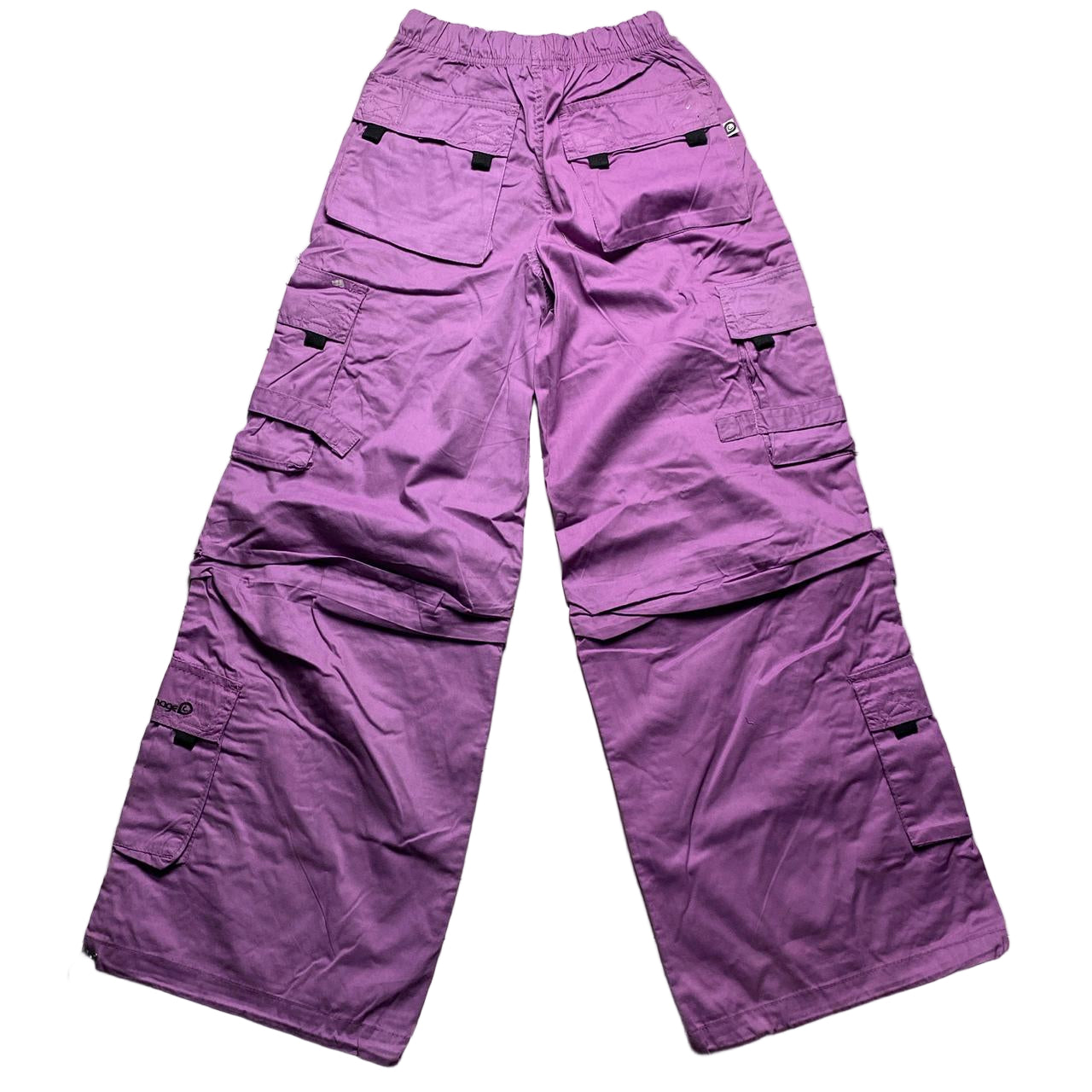 Criminal Damage Purple Pink Cargo Combat Baggy Trousers (XS)