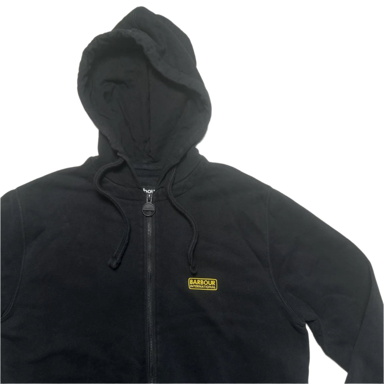 Barbour Black and Yellow Hoodie (S)